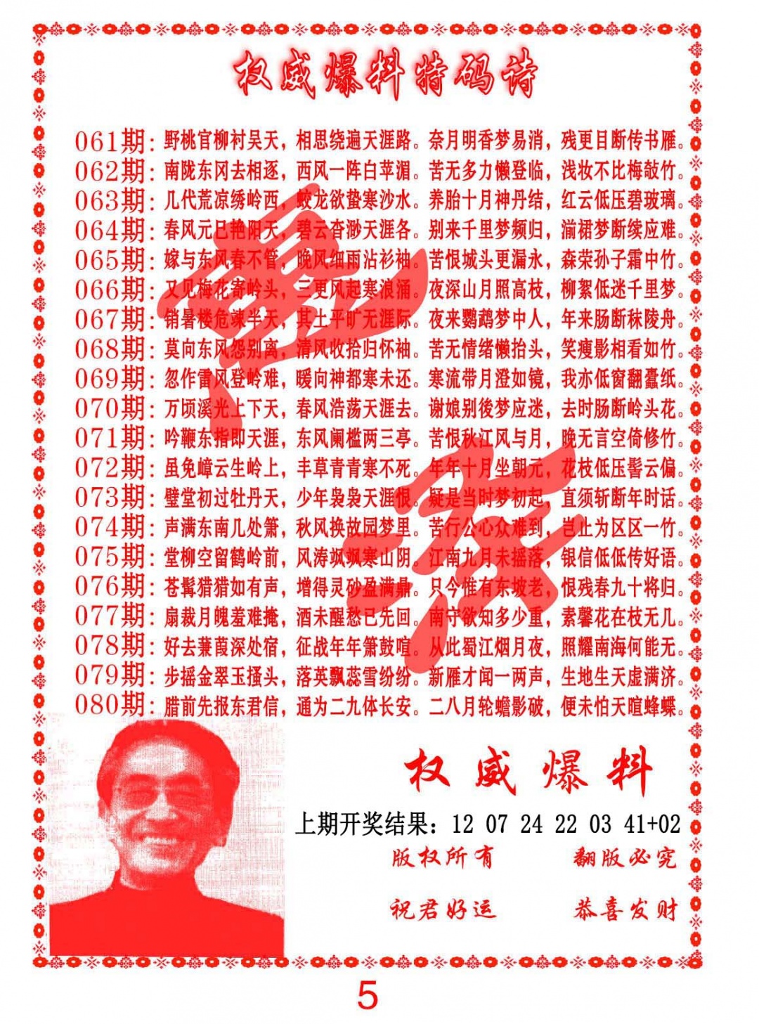 077期权威爆料特码诗[图]